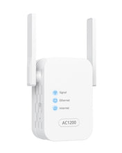 Lade das Bild in den Galerie-Viewer, 1200Mbps WiFi Extender Dual Band AC1200 WiFi Extender Extends Router’s WiFi and Eliminates WiFi Dead Zones