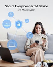 Lade das Bild in den Galerie-Viewer, 1200Mbps WiFi Extender Supports WP2 Encryption Secure Connections for All Connected Devices