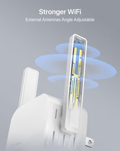 Lade das Bild in den Galerie-Viewer, ioGiant WiFi to Ethernet Adapter Equipped with 2 External and 180-degree Adjustable Antennas for Stronger Connection with Router Place Your Wired Device Where You Need and Enjoy Flexible and Fast Connection
